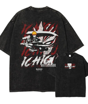 Bleach Ichigo T-Shirt Oversized Style Vintage Anime Shirt