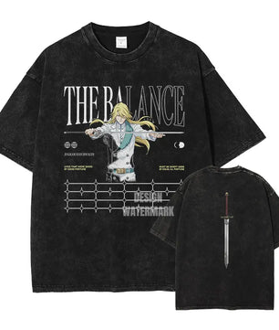 Bleach Jugram T-Shirt Oversized Style Vintage Anime Shirt