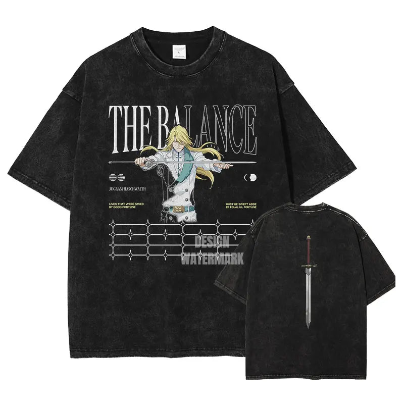 Bleach Jugram T-Shirt Oversized Style Vintage Anime Shirt