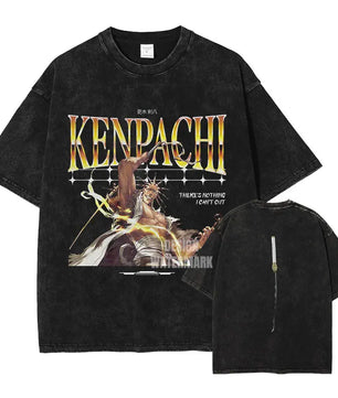 Bleach Kenpachi T-Shirt Oversized Style Vintage Anime Shirt