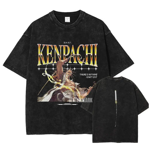 Bleach Kenpachi T-Shirt Oversized Style Vintage Anime Shirt