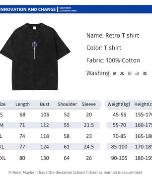 Bleach Kenpachi T-Shirt Oversized Style Vintage Anime Shirt