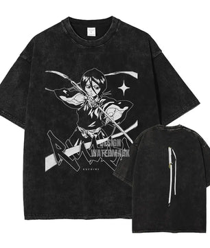 Bleach Rukia T-Shirt Oversized Style Vintage Anime Shirt