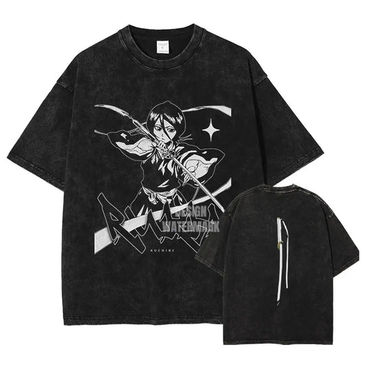 Bleach Rukia T-Shirt Oversized Style Vintage Anime Shirt
