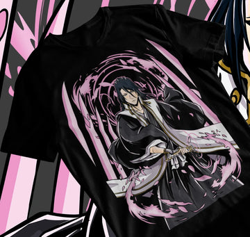 Bleach Shirt Captain Byakuya Bankai Cotton Anime Shirt