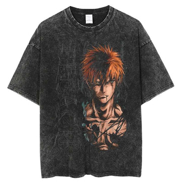 Bleach Shirt Ichigo Kurosaki Vintage Oversized Anime Shirt Graphic