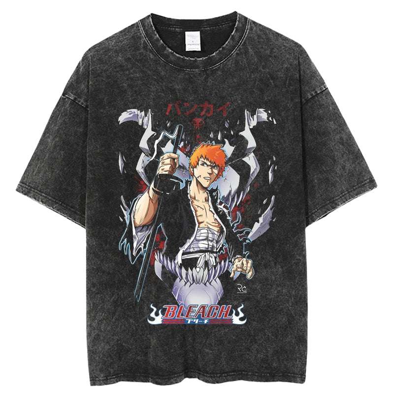 Bleach Shirt Ichigo Shinigami Vintage Oversized Anime Shirt Graphic