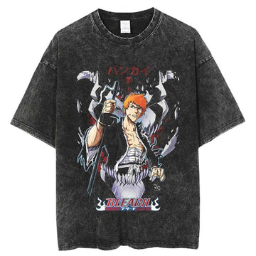 Bleach Shirt Ichigo Shinigami Vintage Oversized Anime Shirt Graphic