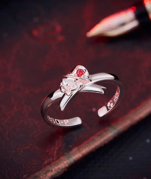 Bungo Stray Dogs Nakahara Chuya Anime Ring 925 Sterling Silver