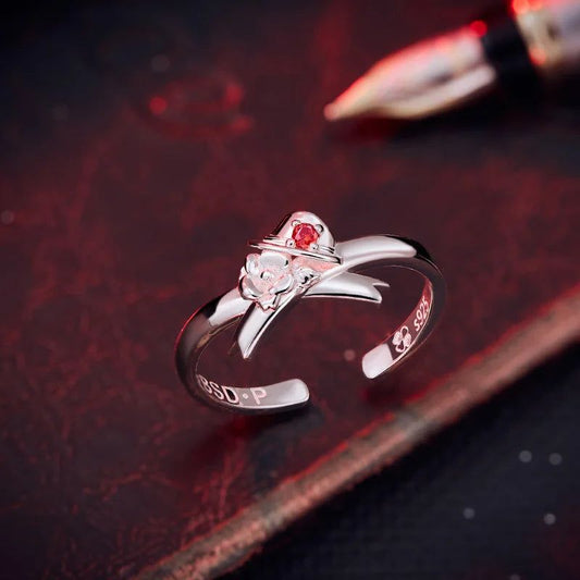 Bungo Stray Dogs Nakahara Chuya Anime Ring 925 Sterling Silver