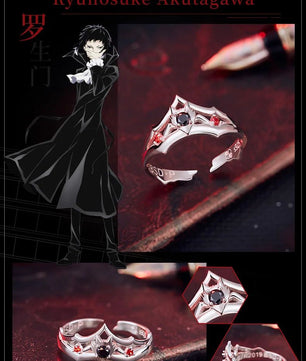 Bungo Stray Dogs Ryunosuke Anime Ring 925 Sterling Silver