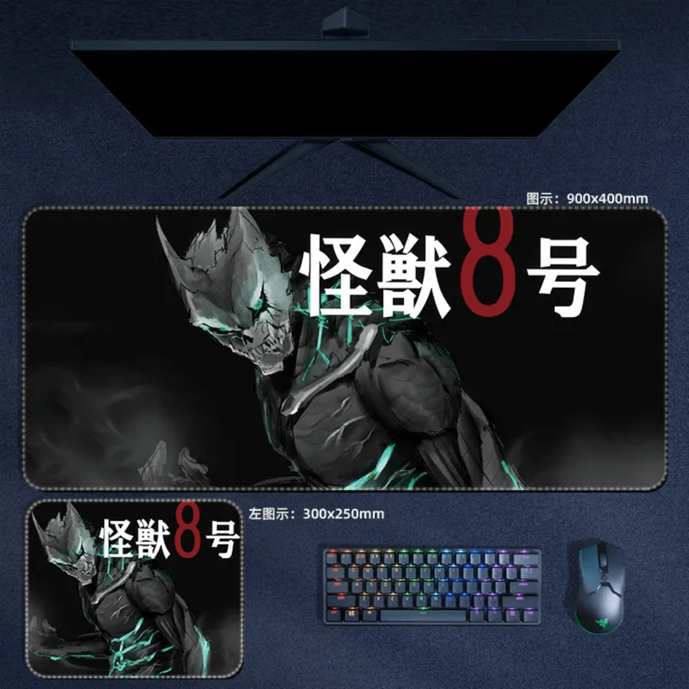 Kaiju No.8 Mouse Pad Hibino Kafka Large Anime Mouse Pad