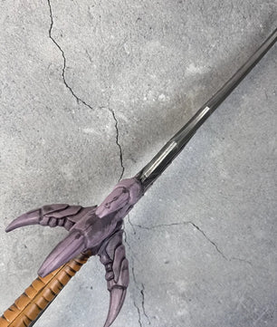 Solo Leveling Sung Jinwoo Kasaka’s Venom Fang Purple Claw-Guard Anime Prop Replica Dagger