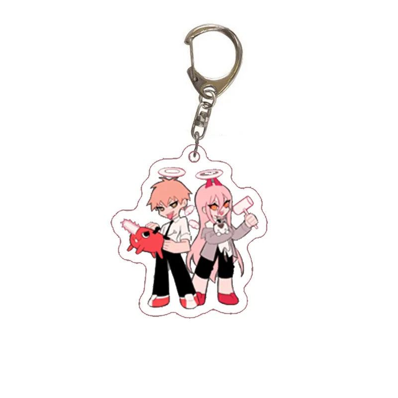 Chainsaw Man Denji and Power Keychain Bag Charm