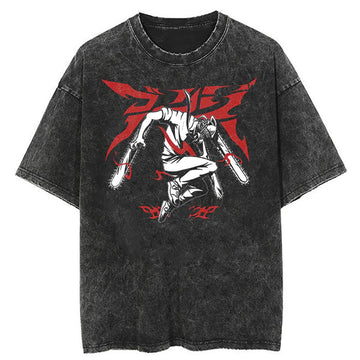 Chainsaw Man Denji Shirt Oversized Anime Shirt Graphic