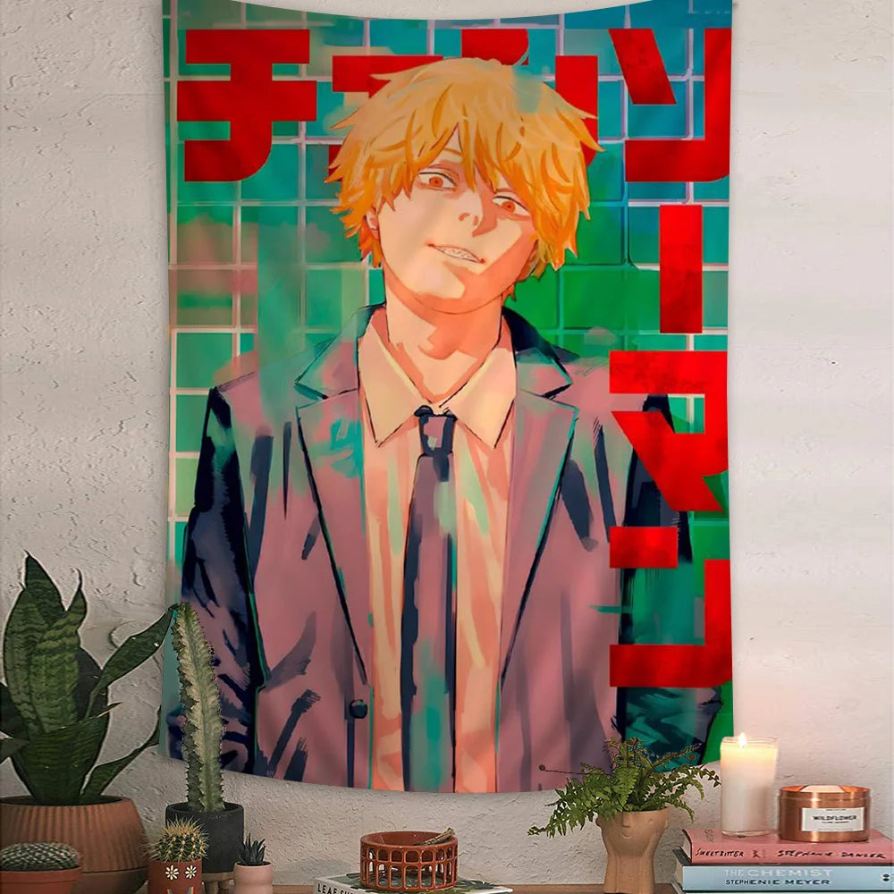Chainsaw Man Denji Tapestry - Versatile Anime Home Decor