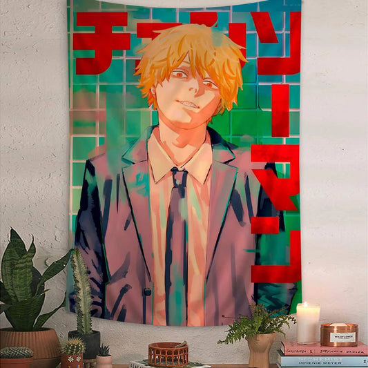 Chainsaw Man Denji Tapestry - Versatile Anime Home Decor