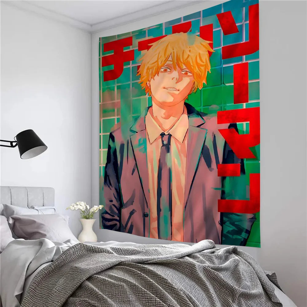 Chainsaw Man Denji Tapestry - Versatile Anime Home Decor