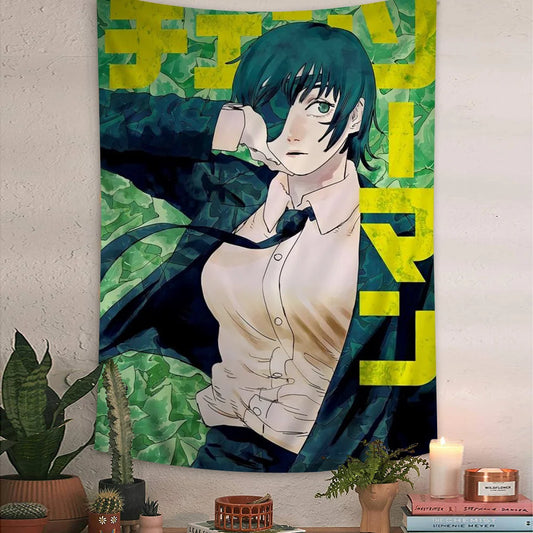 Chainsaw Man Himeno Tapestry - Versatile Anime Home Decor