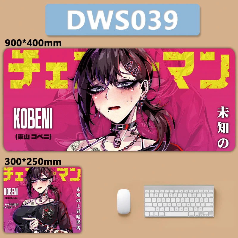 Chainsaw Man Kobeni Mouse Pad Hot Anime Desk Mat