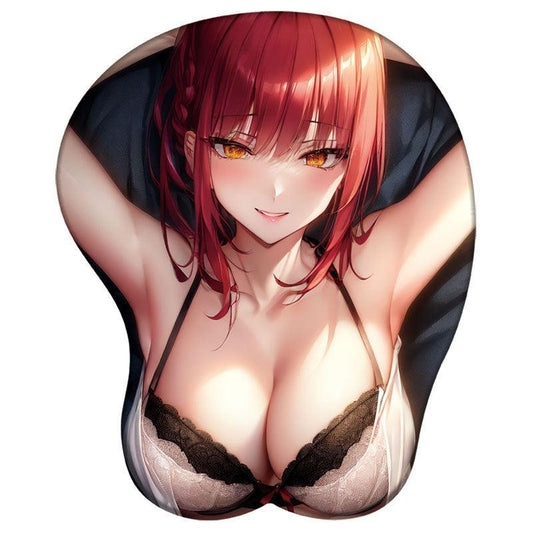 Chainsaw Man Makima 3D Silicone Anime Gaming Mouse Pad Wrist Rest