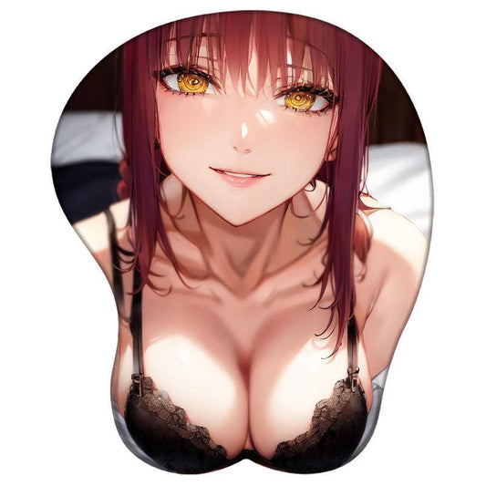 Chainsaw Man Makima 3D Silicone Anime Gaming Mouse Pad Wrist Rest