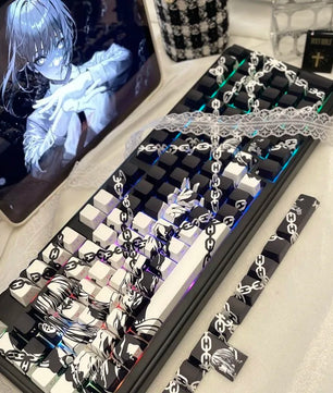 Chainsaw Man Makima Keycaps Cartoon 129 Keys Anime Keycaps