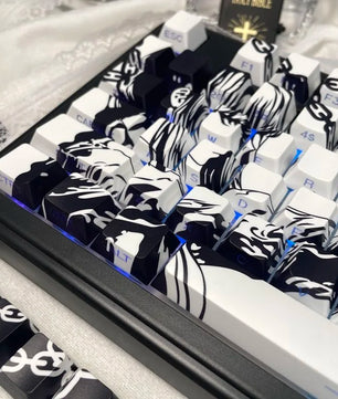 Chainsaw Man Makima Keycaps Cartoon 129 Keys Anime Keycaps