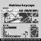 Chainsaw Man Makima Keycaps Cartoon 129 Keys Anime Keycaps