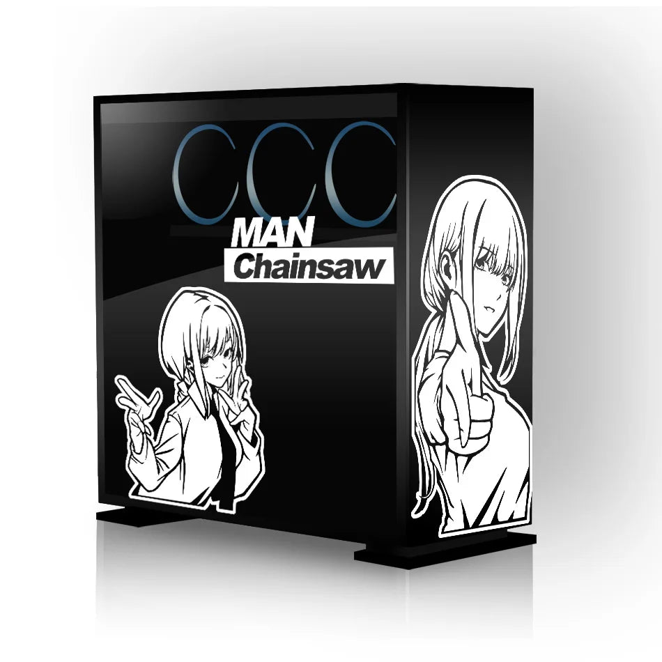Chainsaw Man Makima PC Case Anime Sticker Decal