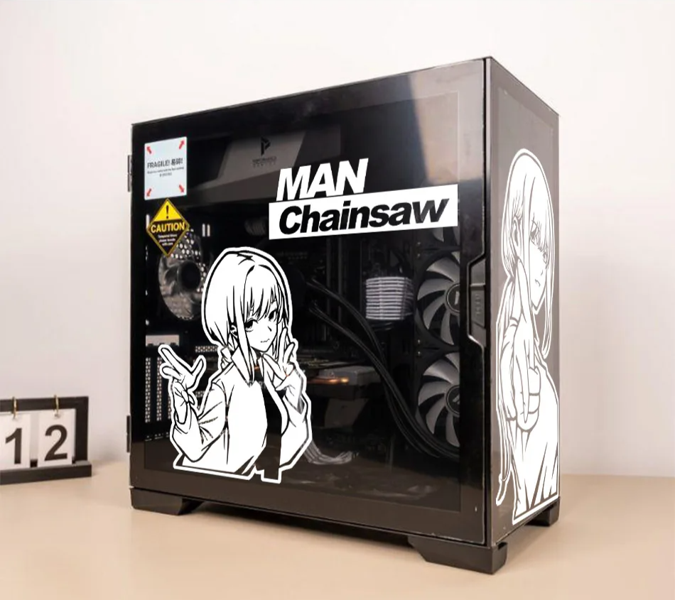 Chainsaw Man Makima PC Case Anime Sticker Decal