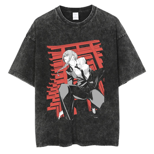 Chainsaw Man Makima Shirt Oversized Style Anime Shirt