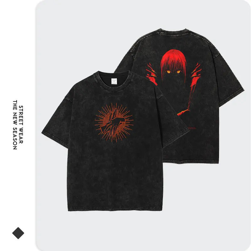Chainsaw Man Makima Shirt Vintage Oversized Style Anime Shirt