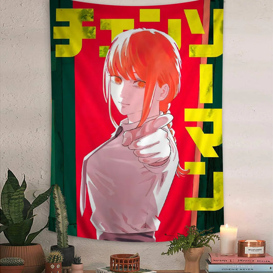 Chainsaw Man Makima Tapestry - Versatile Anime Home Decor