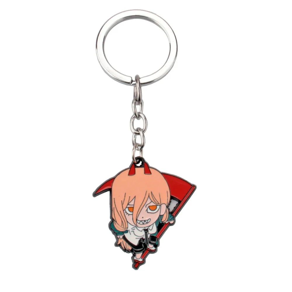 Chainsaw Man Power Keychain Enamel Bag Charm