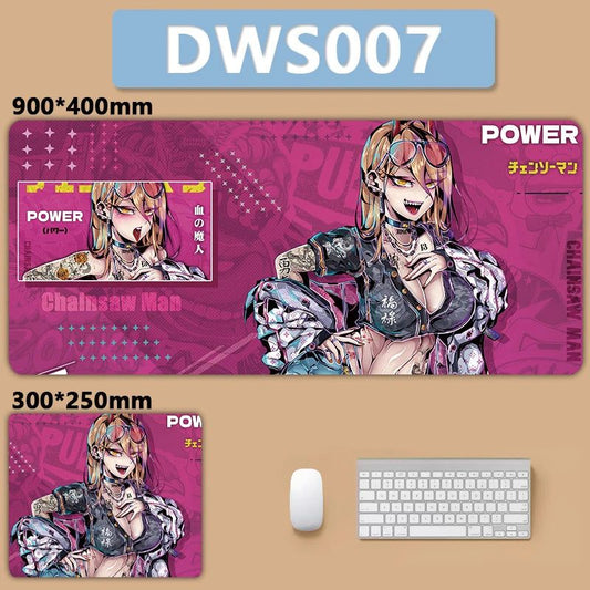Chainsaw Man Power Sexy Stylized Anime Mouse Pad