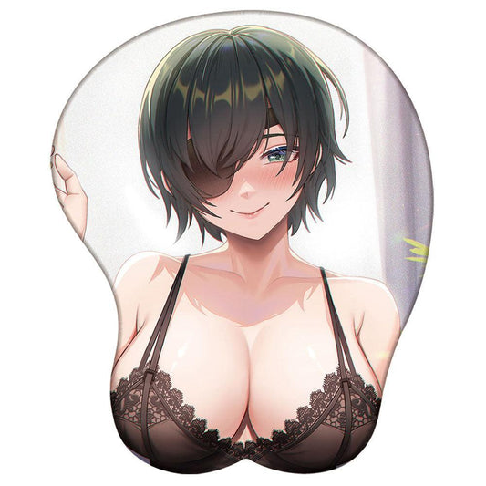 Chainsaw Man Reze 3D Silicone Wrist Rest Anime Gaming Mouse Pad