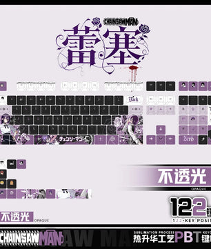 Chainsaw Man Reze Translucent Anime Theme Keycaps 122 Set