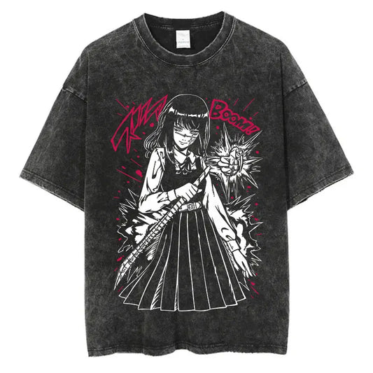Chainsaw Man Yoru Shirt Vintage Style Anime Graphic Tee