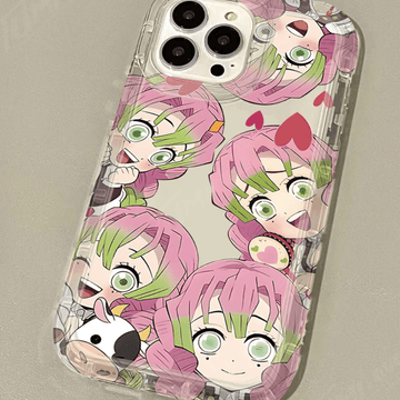 Chibi Demon Slayer Mitsuri Kanroji Phone Case for iPhone 6-15