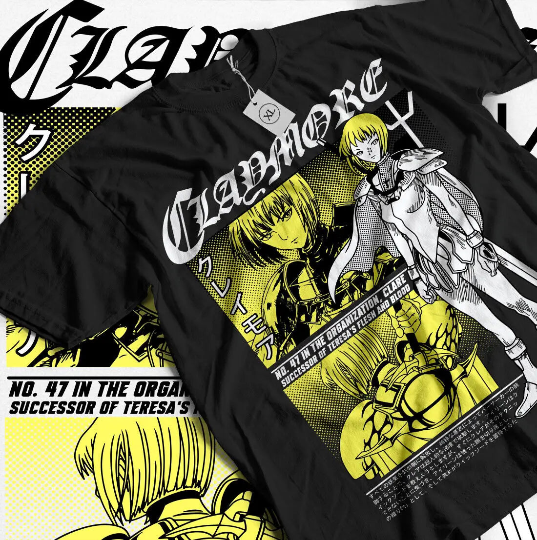 Claymore Clare T-shirt Cotton Anime Shirt