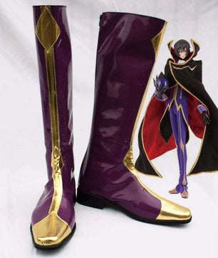 Code Geass Lelouch of the Rebellion Zero Custom Made Anime Cosplay Boots