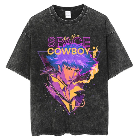 Cowboy Bebop Spike Shirt Vintage Style Anime Shirt