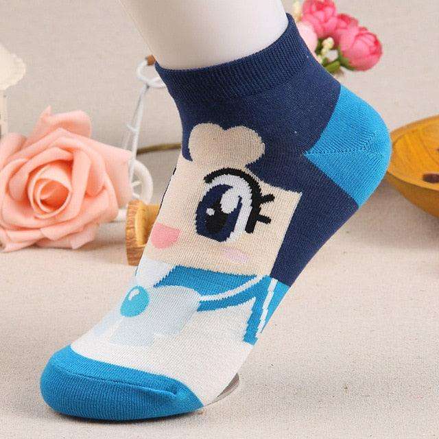 Cute Sailor Moon Character Women's Socks Breathable Soft Cotton