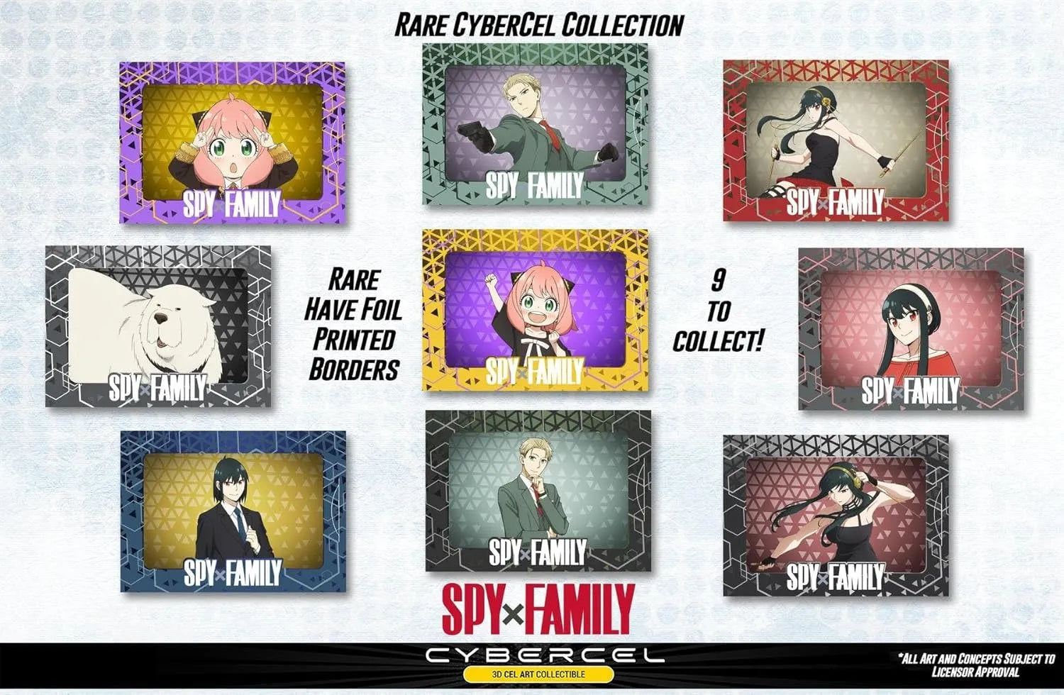 CyberCel Spy X Family Series 1 Foil Bag 3 Card Pack