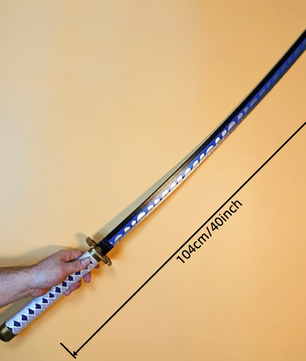One Piece Roronoa Zoro Enma-Style Katana 1:1 Scale Anime Prop Replica Bamboo Sword