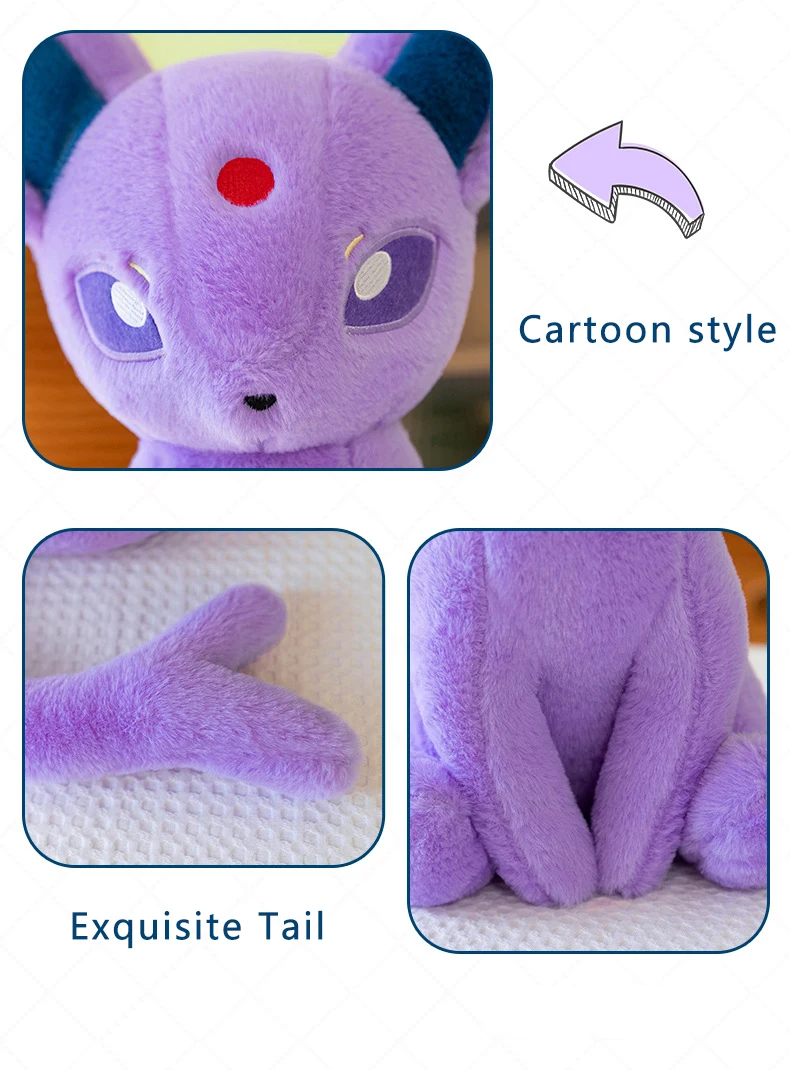 Pokemon Big Size Espeon Plush Sitting Pose (30cm / 40cm / 50cm / 70cm)