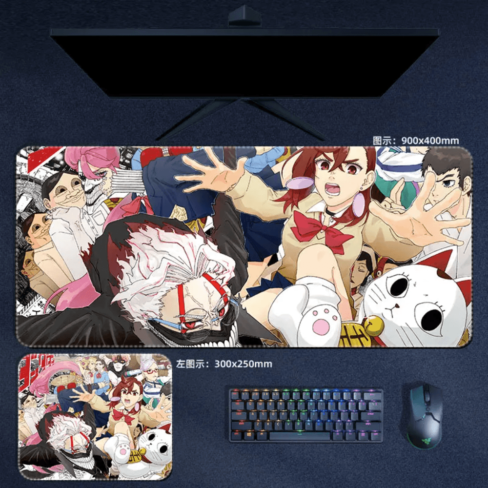 Dandadan Characters Mouse Pad - Large Anime Mouse Pad Accessory