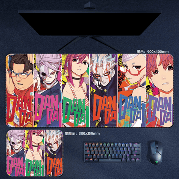 Dandadan Main Characters Mouse Pad - Large Anime Mouse Pad Accessory