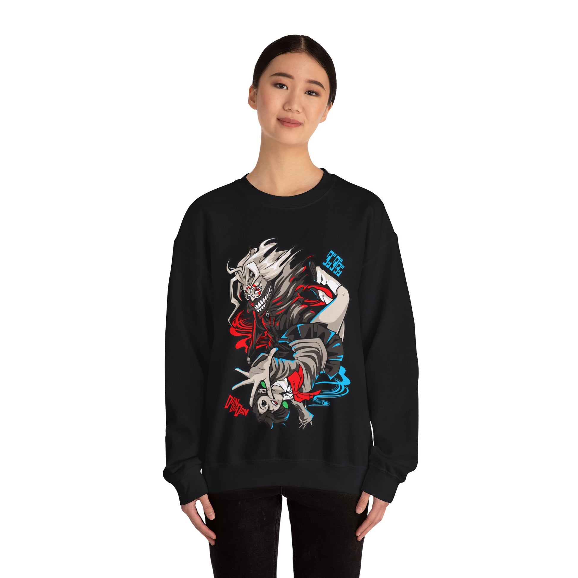 Dandadan Momo and Okarun Sweatshirt Unisex Custom Anime Sweatshirt